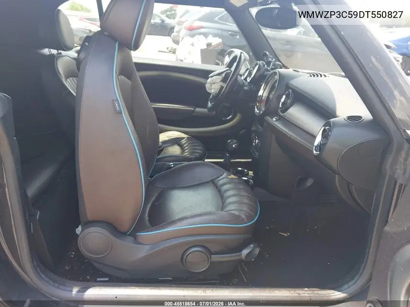 2013 Mini Convertible Cooper S VIN: WMWZP3C59DT550827 Lot: 45518654