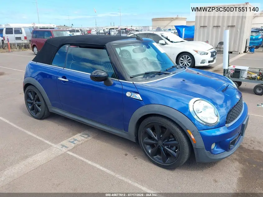 2013 Mini Convertible Cooper S VIN: WMWZP3C50DT551140 Lot: 45677613