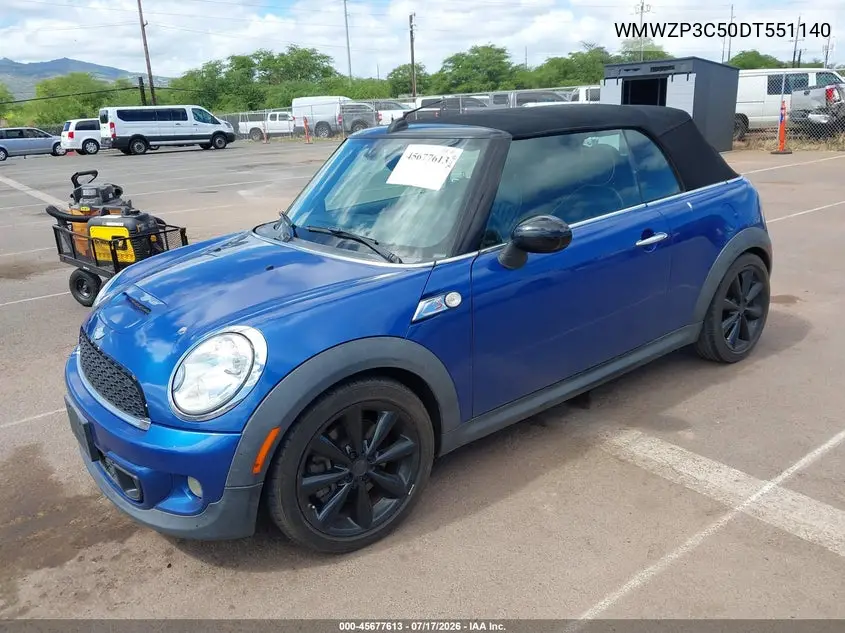2013 Mini Convertible Cooper S VIN: WMWZP3C50DT551140 Lot: 45677613
