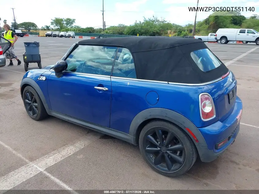 2013 Mini Convertible Cooper S VIN: WMWZP3C50DT551140 Lot: 45677613