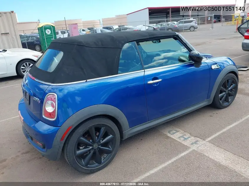 2013 Mini Convertible Cooper S VIN: WMWZP3C50DT551140 Lot: 45677613