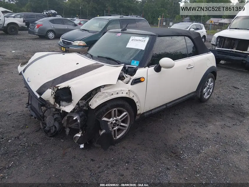 2014 Mini Convertible Cooper VIN: WMWZN3C52ET861359 Lot: 45269522