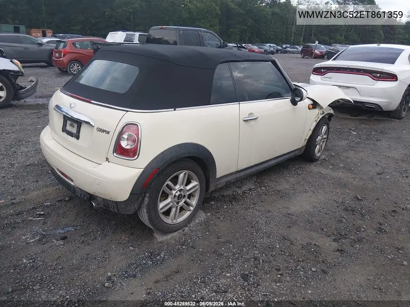 2014 Mini Convertible Cooper VIN: WMWZN3C52ET861359 Lot: 45269522
