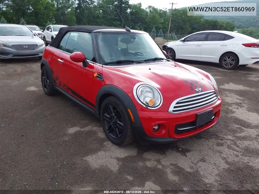 2014 Mini Convertible Cooper VIN: WMWZN3C52ET860969 Lot: 45283610