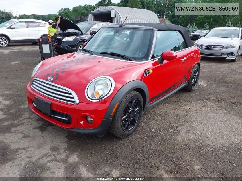 2014 Mini Convertible Cooper VIN: WMWZN3C52ET860969 Lot: 45283610