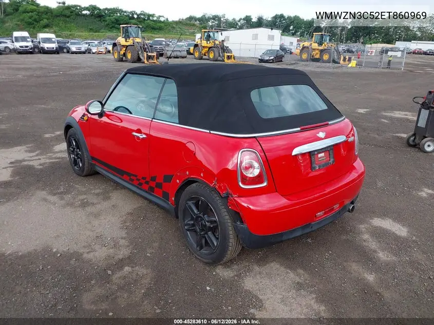 2014 Mini Convertible Cooper VIN: WMWZN3C52ET860969 Lot: 45283610