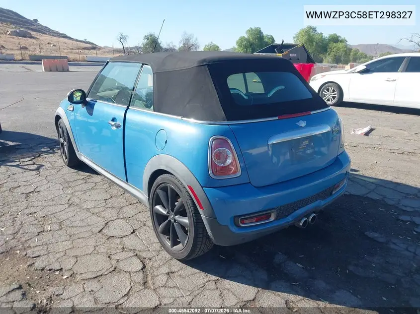2014 Mini Convertible Cooper S VIN: WMWZP3C58ET298327 Lot: 45542092