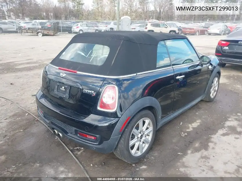 2015 Mini Convertible Cooper S VIN: WMWZP3C5XFT299013 Lot: 44084085
