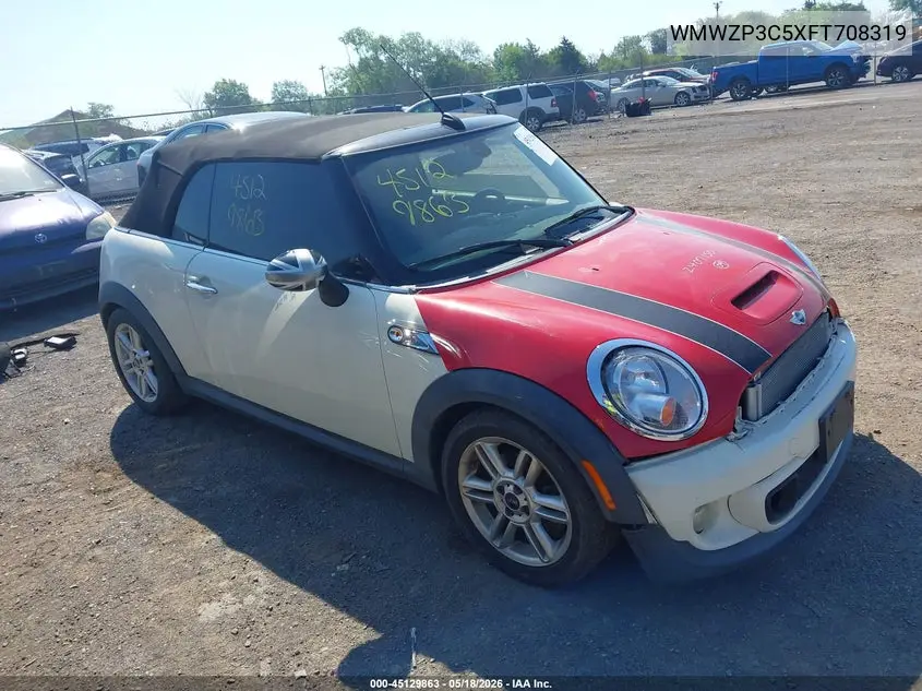 2015 Mini Convertible Cooper S VIN: WMWZP3C5XFT708319 Lot: 45129863