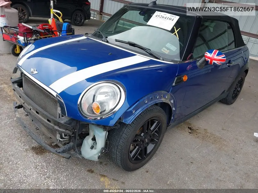 2015 Mini Convertible Cooper VIN: WMWZN3C55FT862667 Lot: 45264104