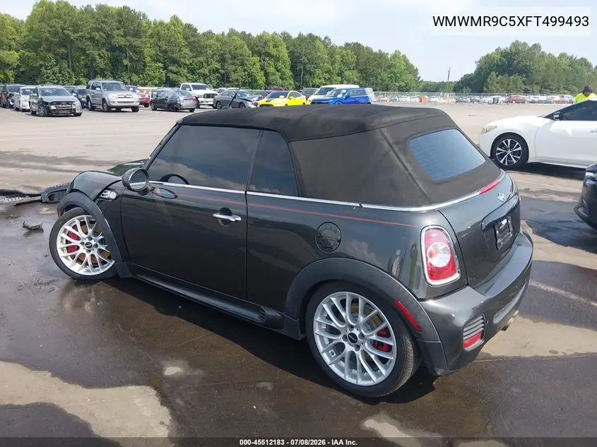 2015 Mini Convertible John Cooper Works VIN: WMWMR9C5XFT499493 Lot: 45512183