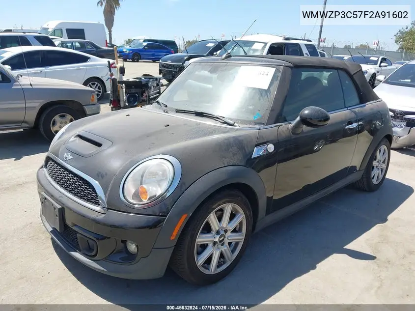 2015 Mini Convertible Cooper S VIN: WMWZP3C57F2A91602 Lot: 45632824