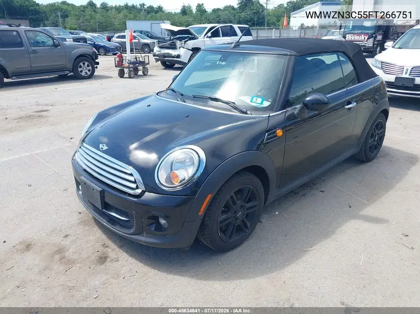 2015 Mini Convertible Cooper VIN: WMWZN3C55FT266751 Lot: 45634641