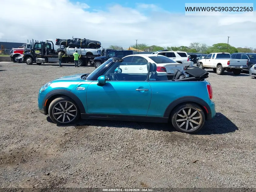 2016 Mini Convertible Cooper S VIN: WMWWG9C59G3C22563 Lot: 44687074