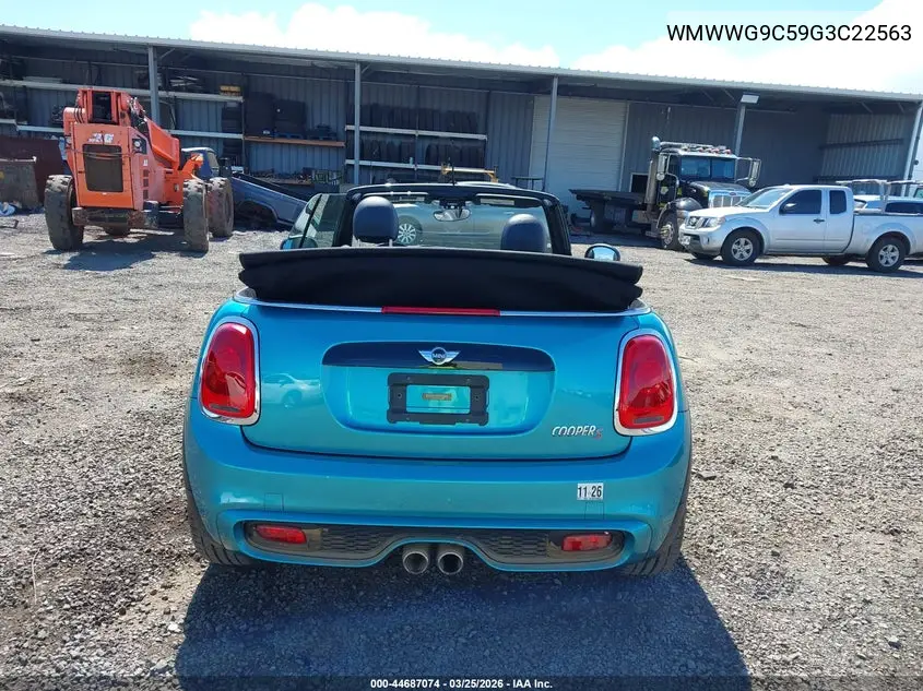2016 Mini Convertible Cooper S VIN: WMWWG9C59G3C22563 Lot: 44687074
