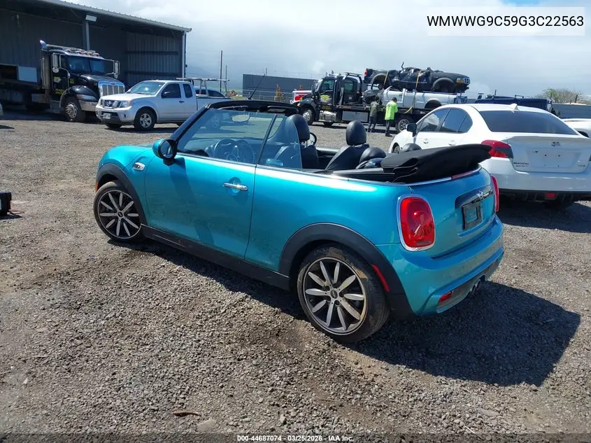 2016 Mini Convertible Cooper S VIN: WMWWG9C59G3C22563 Lot: 44687074
