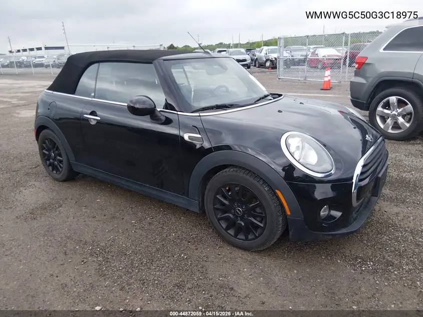 2016 Mini Convertible Cooper VIN: WMWWG5C50G3C18975 Lot: 44872059