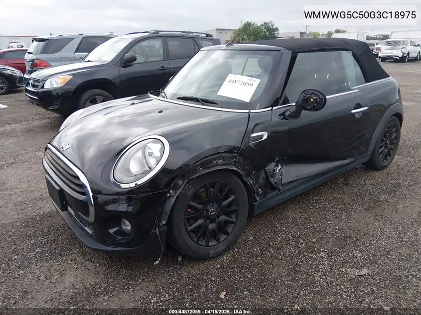 2016 Mini Convertible Cooper VIN: WMWWG5C50G3C18975 Lot: 44872059
