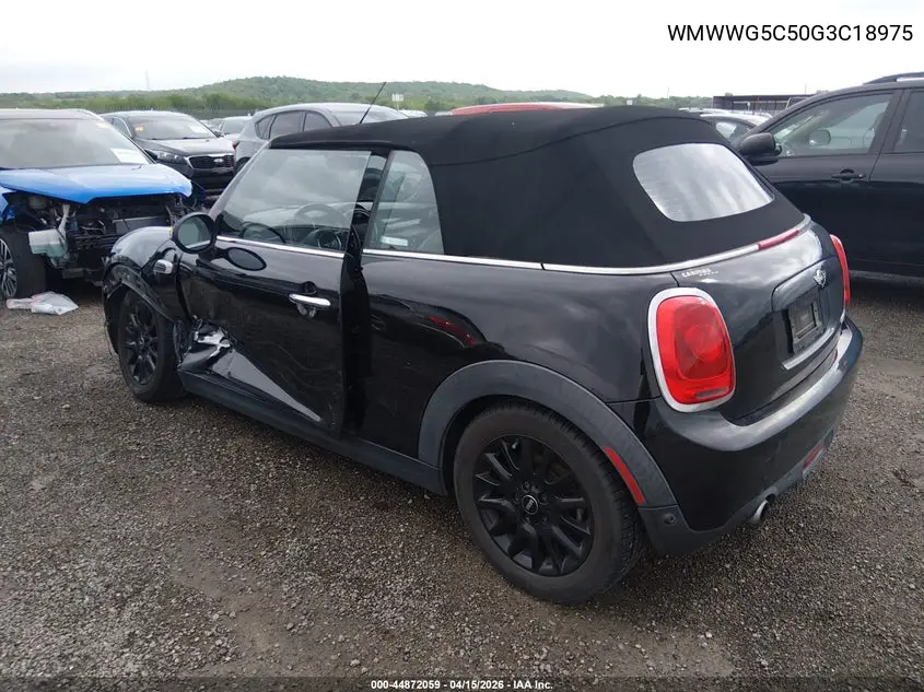 2016 Mini Convertible Cooper VIN: WMWWG5C50G3C18975 Lot: 44872059