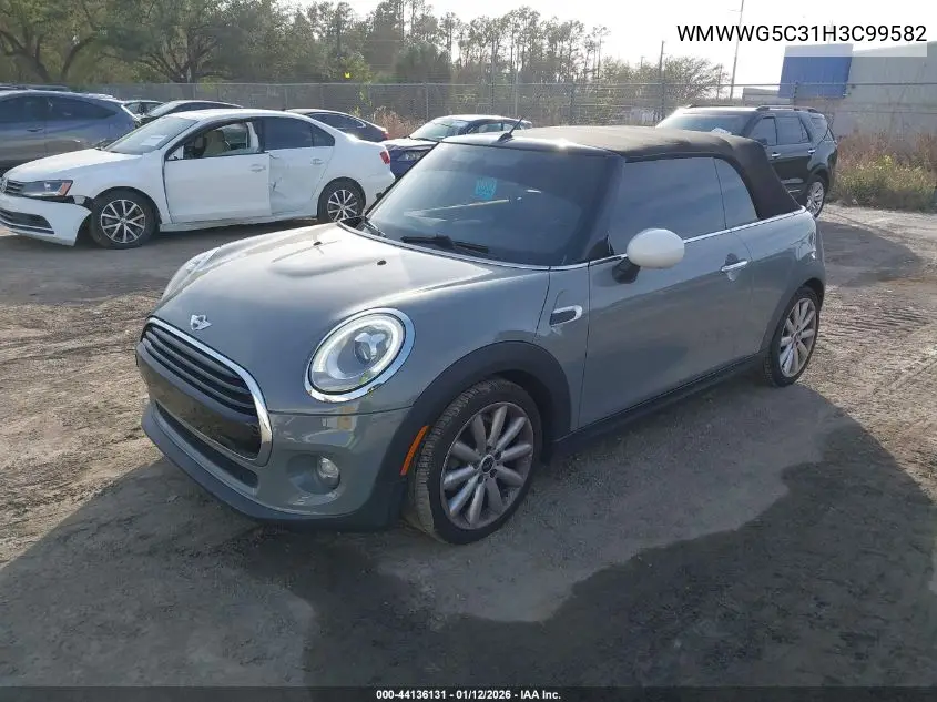 2017 Mini Convertible Cooper VIN: WMWWG5C31H3C99582 Lot: 44136131