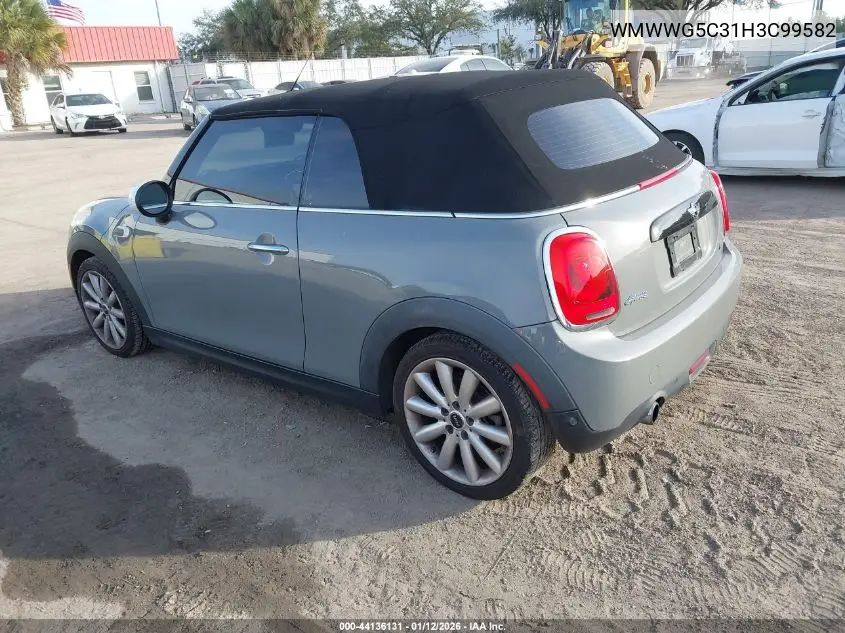 2017 Mini Convertible Cooper VIN: WMWWG5C31H3C99582 Lot: 44136131