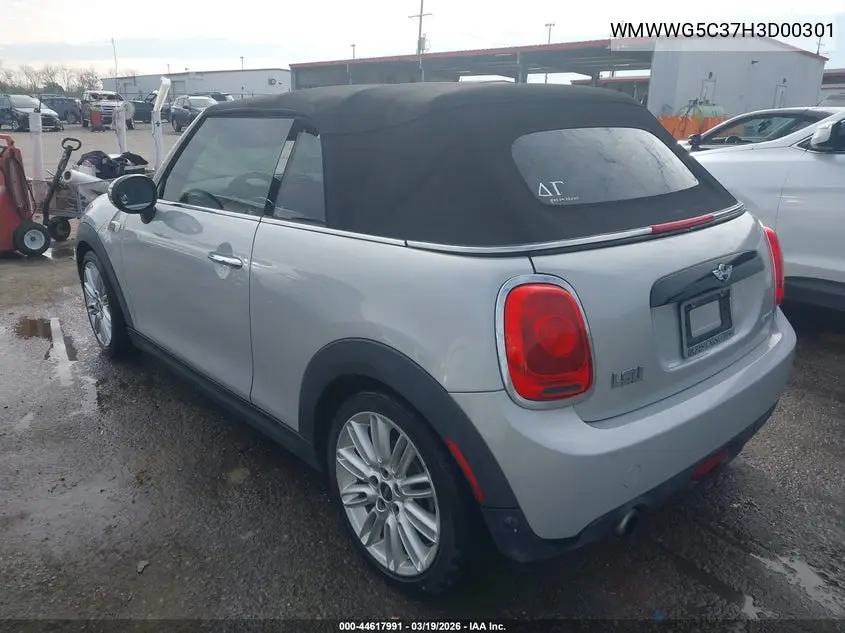 2017 Mini Convertible Cooper VIN: WMWWG5C37H3D00301 Lot: 44617991