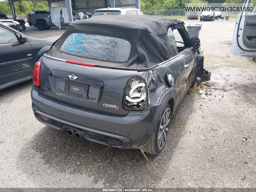2017 Mini Convertible Cooper S VIN: WMWWG9C33H3C81592 Lot: 44897270