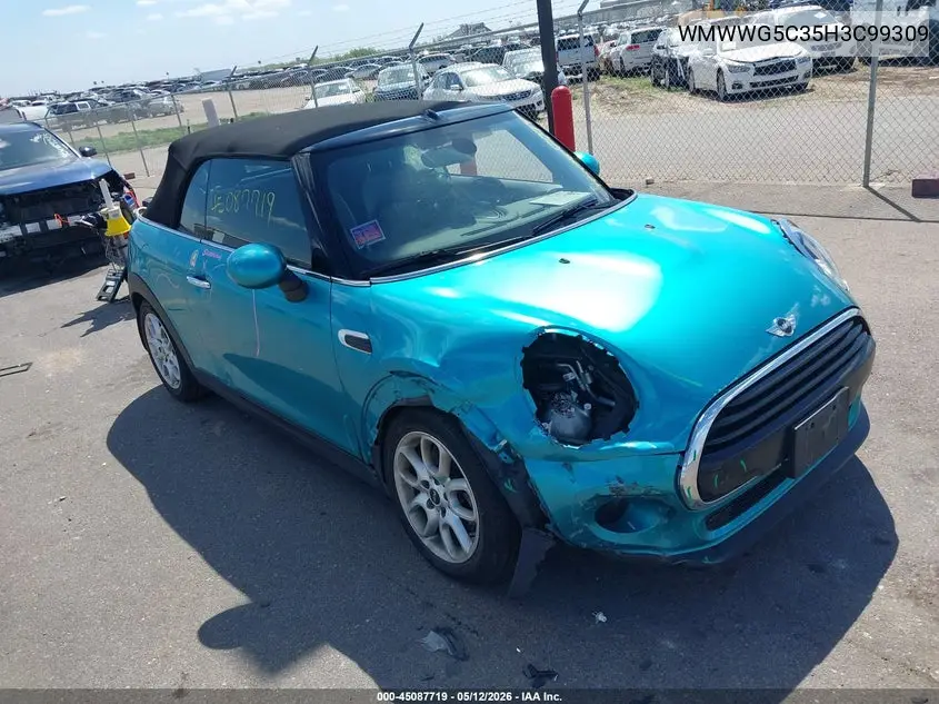 2017 Mini Convertible Cooper VIN: WMWWG5C35H3C99309 Lot: 45087719