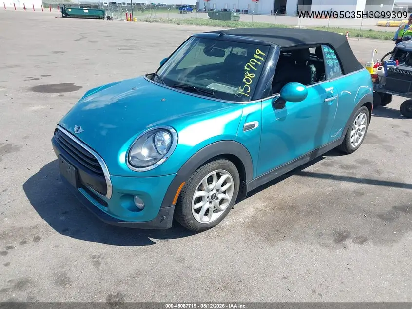 2017 Mini Convertible Cooper VIN: WMWWG5C35H3C99309 Lot: 45087719