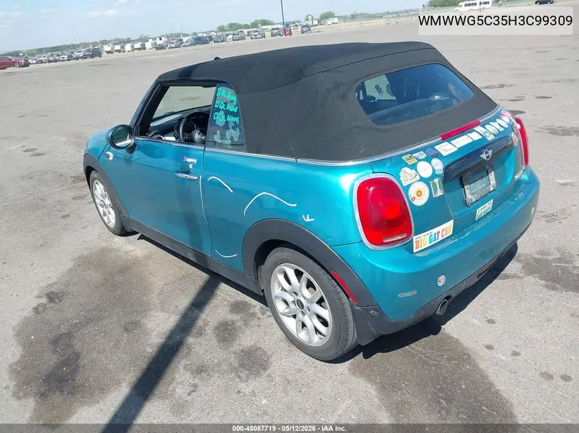 2017 Mini Convertible Cooper VIN: WMWWG5C35H3C99309 Lot: 45087719