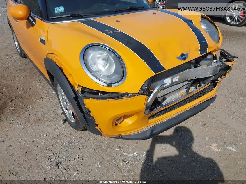 2017 Mini Convertible Cooper VIN: WMWWG5C37H3A81467 Lot: 45594321