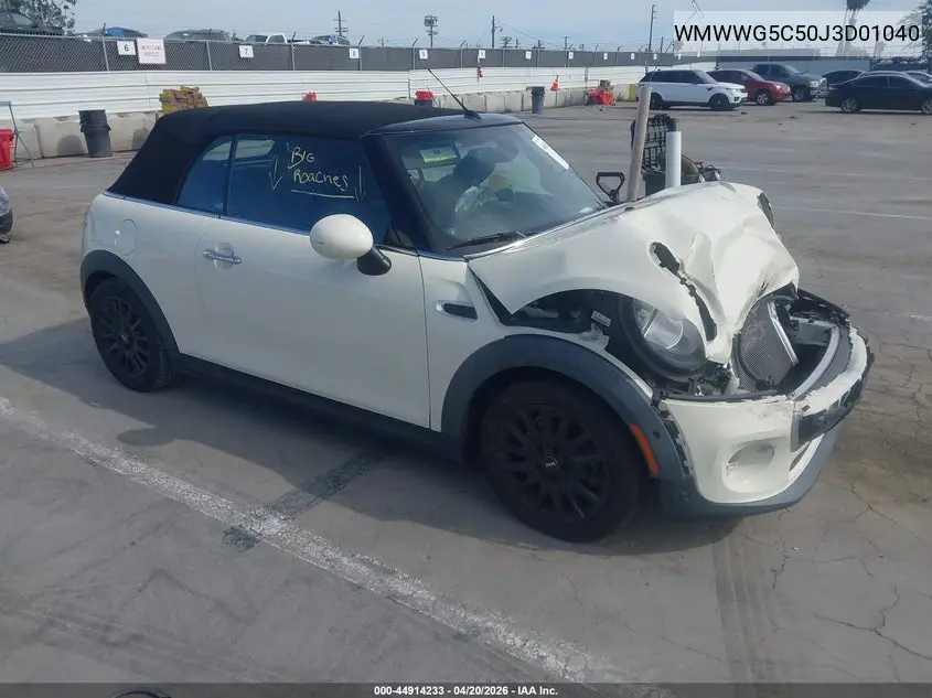 2018 Mini Convertible Cooper VIN: WMWWG5C50J3D01040 Lot: 44914233