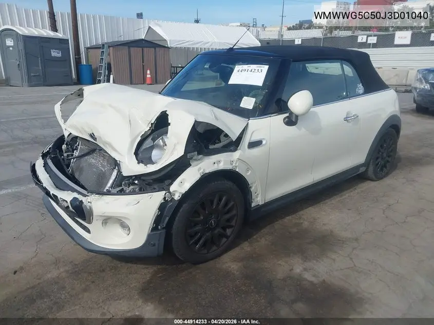 2018 Mini Convertible Cooper VIN: WMWWG5C50J3D01040 Lot: 44914233