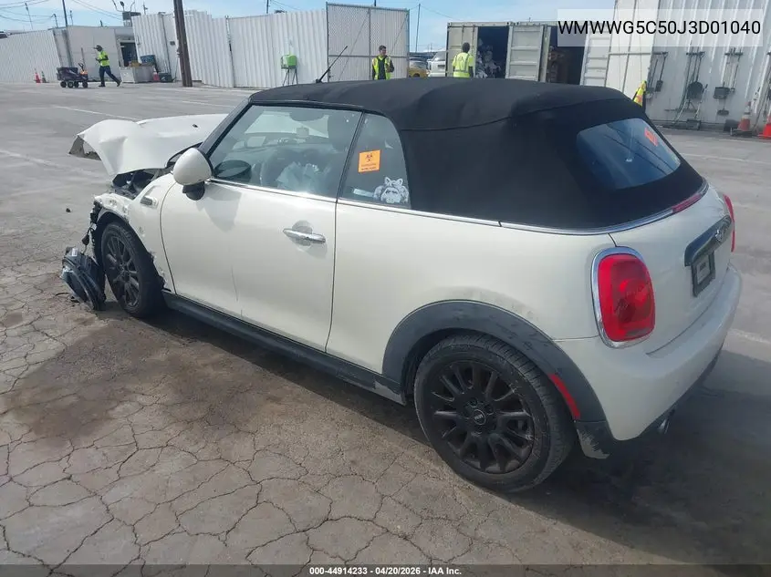 2018 Mini Convertible Cooper VIN: WMWWG5C50J3D01040 Lot: 44914233