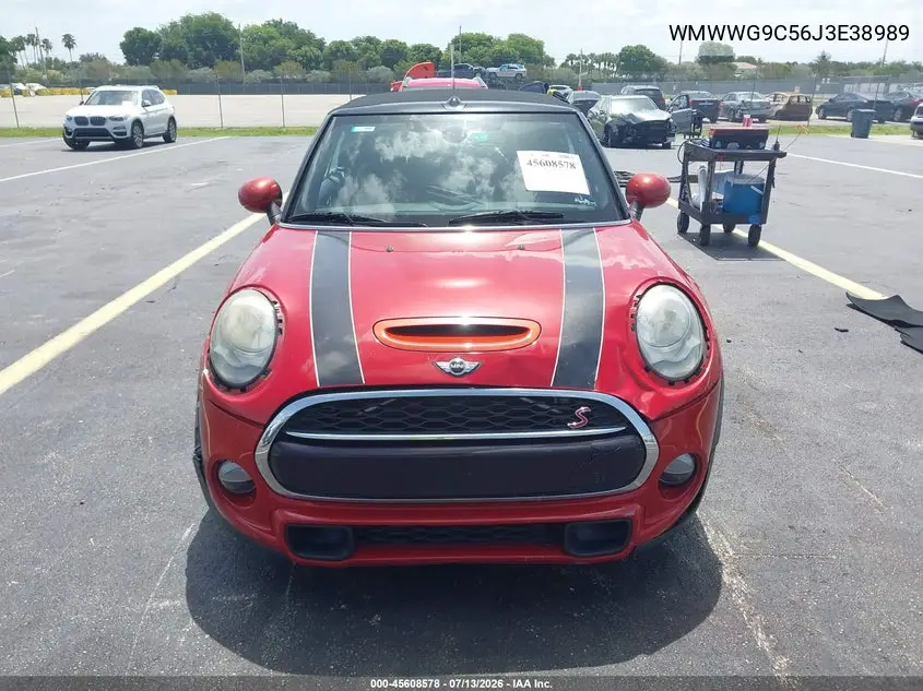2018 Mini Convertible Cooper S VIN: WMWWG9C56J3E38989 Lot: 45608578