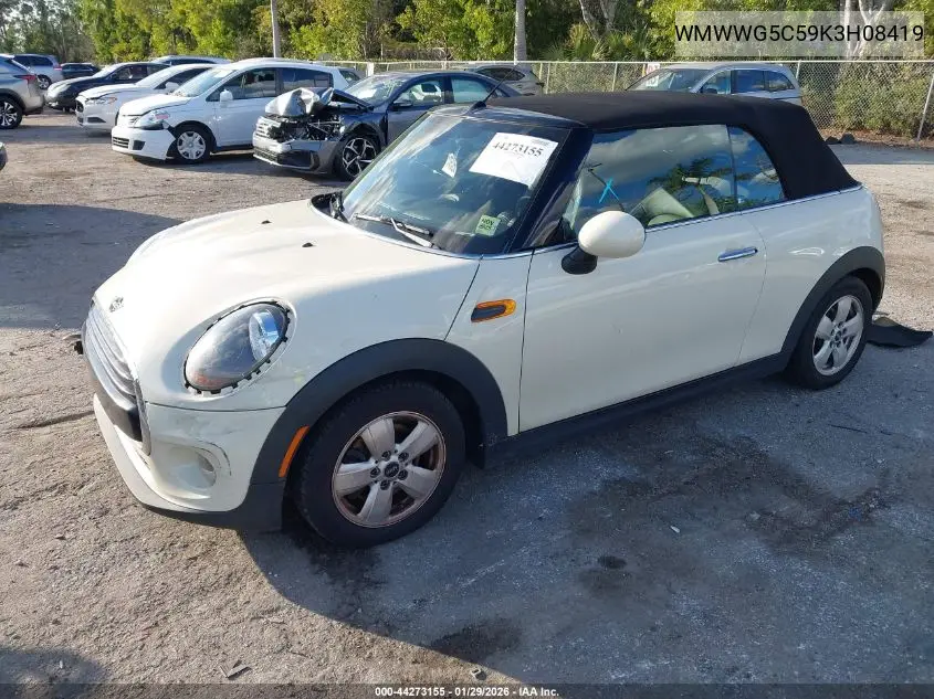 2019 Mini Convertible Cooper VIN: WMWWG5C59K3H08419 Lot: 44273155