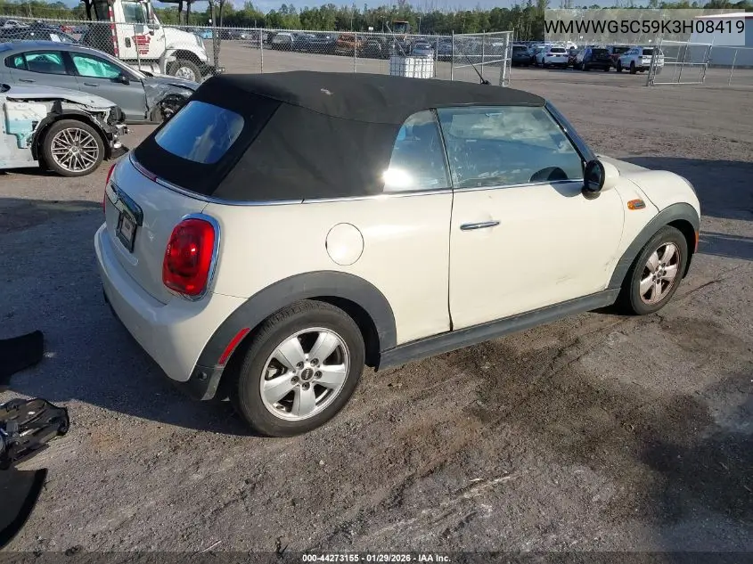 2019 Mini Convertible Cooper VIN: WMWWG5C59K3H08419 Lot: 44273155