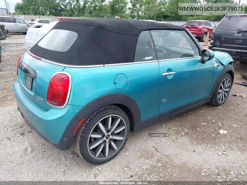 2019 Mini Convertible Cooper VIN: WMWWG5C53K3F79075 Lot: 45307494