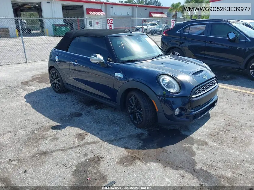 2019 Mini Convertible Cooper S VIN: WMWWG9C52K3E39977 Lot: 45523220