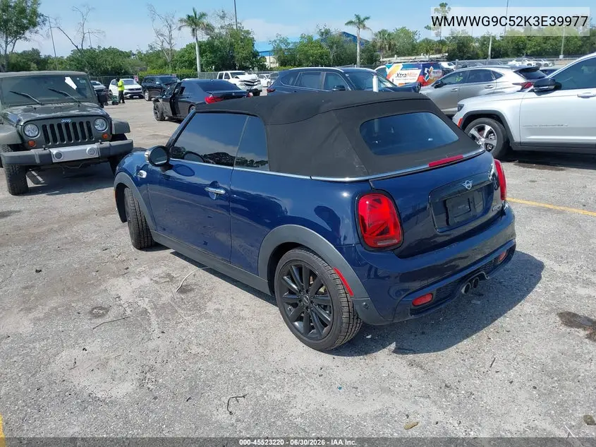 2019 Mini Convertible Cooper S VIN: WMWWG9C52K3E39977 Lot: 45523220