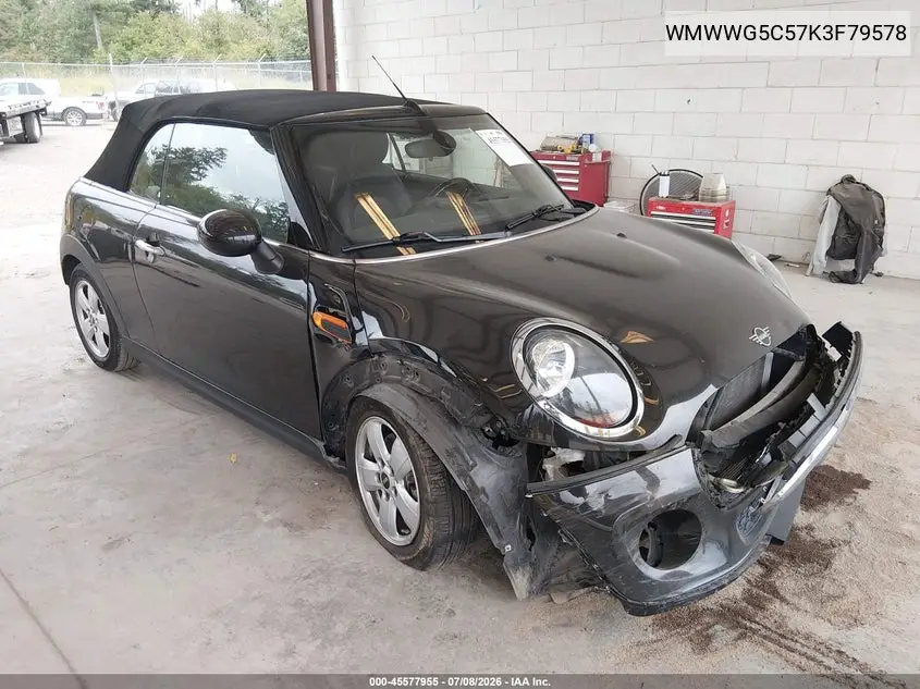 2019 Mini Convertible Cooper VIN: WMWWG5C57K3F79578 Lot: 45577955