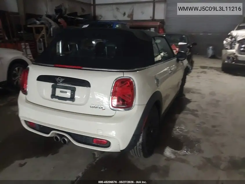 2020 Mini Convertible Cooper S VIN: WMWWJ5C09L3L11216 Lot: 45206576