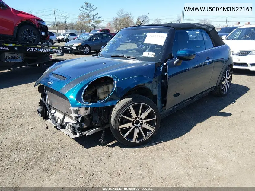 2021 Mini Convertible Cooper S VIN: WMWWJ5C04M3N22163 Lot: 44812346