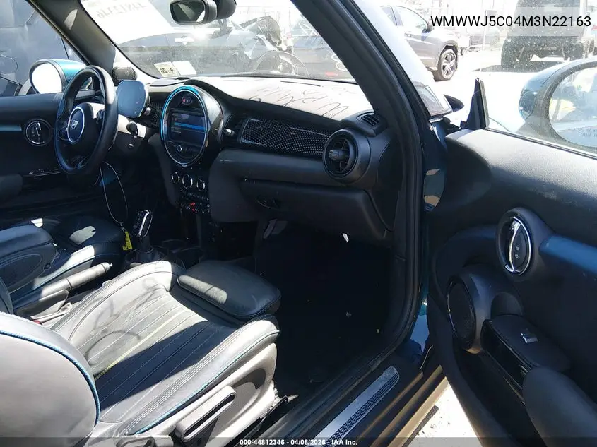 2021 Mini Convertible Cooper S VIN: WMWWJ5C04M3N22163 Lot: 44812346