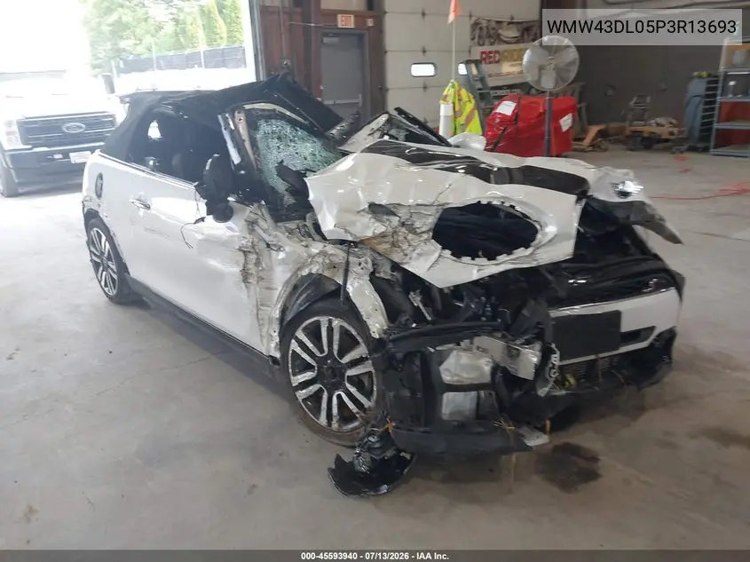 2023 Mini Convertible Cooper S VIN: WMW43DL05P3R13693 Lot: 45593940