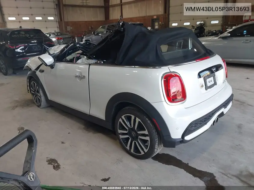 2023 Mini Convertible Cooper S VIN: WMW43DL05P3R13693 Lot: 45593940