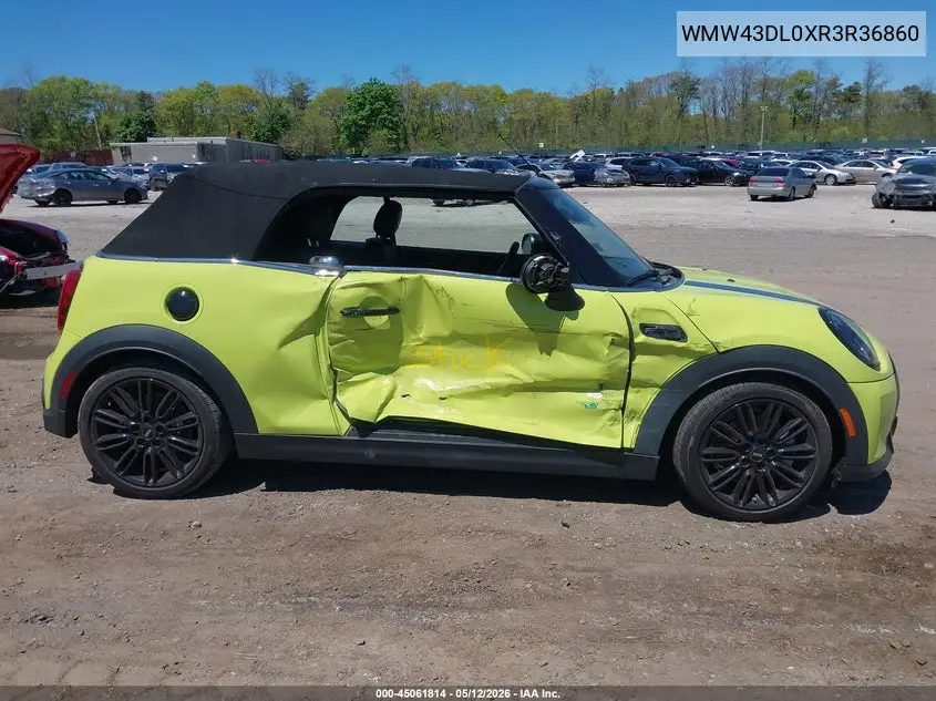 2024 Mini Convertible Cooper S VIN: WMW43DL0XR3R36860 Lot: 45061814