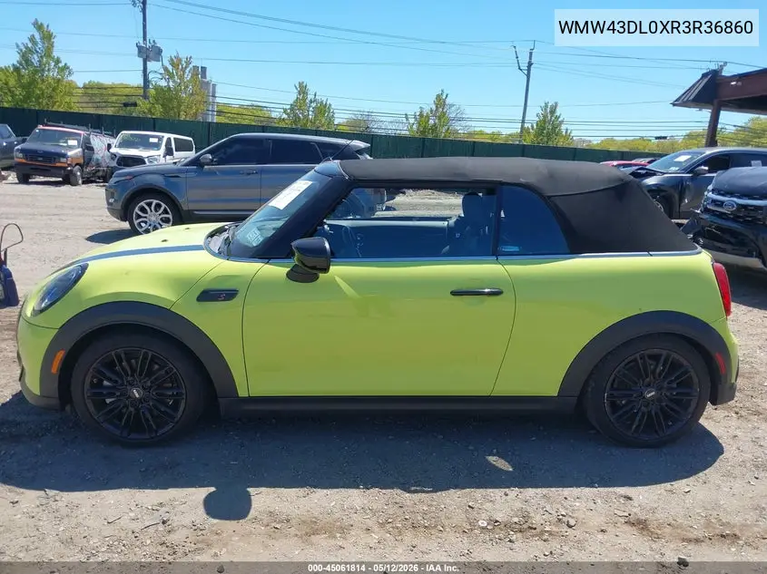 2024 Mini Convertible Cooper S VIN: WMW43DL0XR3R36860 Lot: 45061814