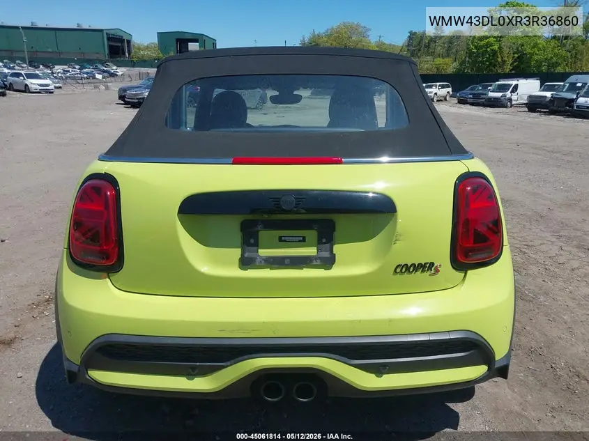 2024 Mini Convertible Cooper S VIN: WMW43DL0XR3R36860 Lot: 45061814