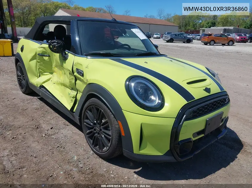 2024 Mini Convertible Cooper S VIN: WMW43DL0XR3R36860 Lot: 45061814